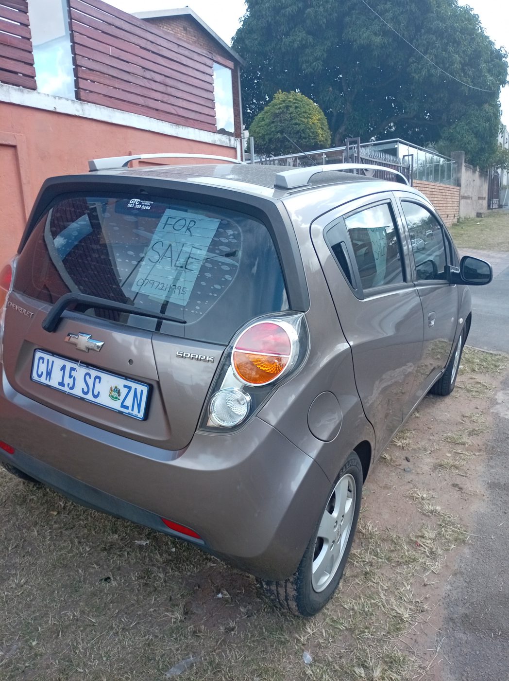 Chevrolet Spark rear angle view
